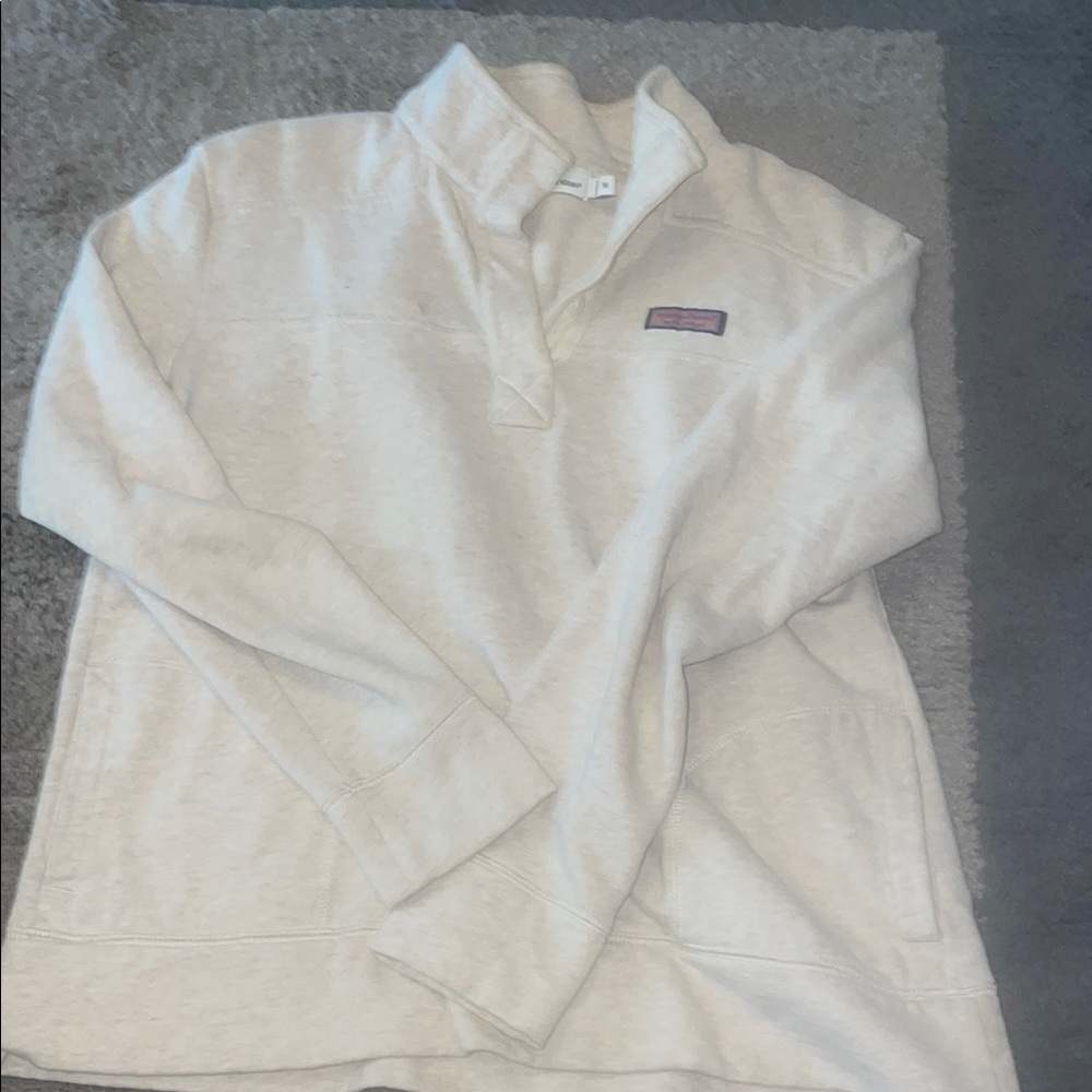 Vineyard Vines Cream Cowl Neck Sweater